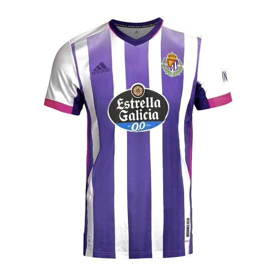 Camiseta Real Valladolid Replica Primera Ropa 2020/21 Blanco Purpura